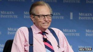 Larry King in Los Angeles, California 29 April 2013