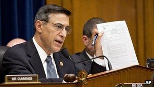 Representative Darrell Issa speaks at a May hearing into the Benghazi, Libya attack