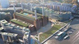 Artists' impression of the revamped Battersea Power Station