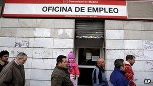 Spain's unemployment rate is the second-highest in the eurozone