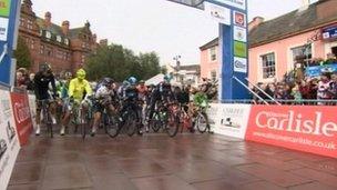 Tour of Britain in Carlisle in 2012