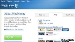 WebMoney screenshot