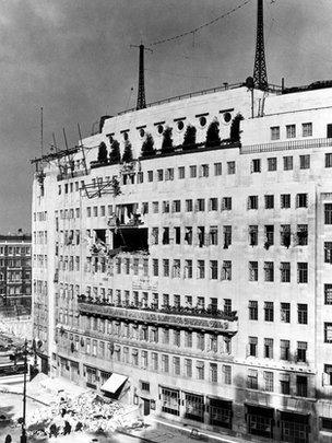 Damage by enemy action at BH following the bomb explosion of 15 October 1940