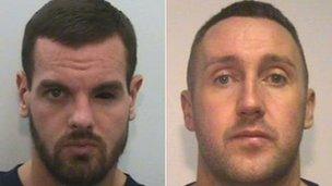 Leon Atkinson (right) and Dale Cregan (left)