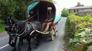 Appleby Horse Fair caravan