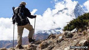 Climber in Nepal