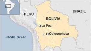 Map of Bolivia