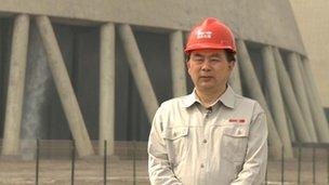 Managing director Guo Qigang at the Tianjin Beitou Power Plant