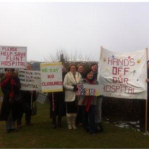 Flint Hospital Protest