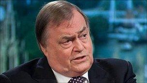 Former Deputy Prime Minister John Prescott