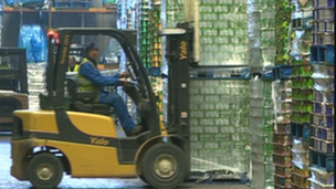 A worker at Cambrian Foods