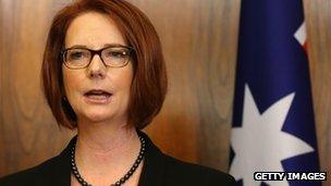 File photo: Julia Gillard, 23 May 2013