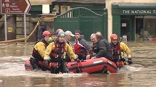 Flooding in Cockermouth in 2009