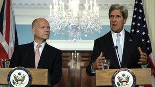 William Hague and John Kerry