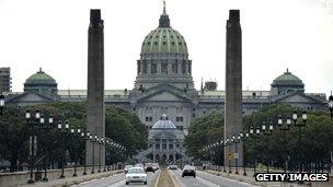 View of the Capitol building