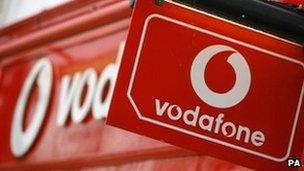 Vodafone sign