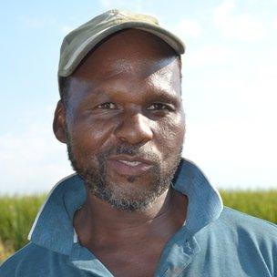 Sipho Xulu at the Ziphophozele farm, outside Durban