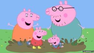 Peppa Pig and family