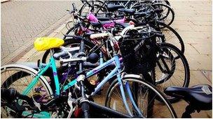Bicycles in Cambridge