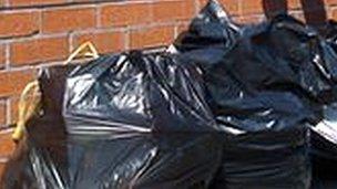 Black bin bags