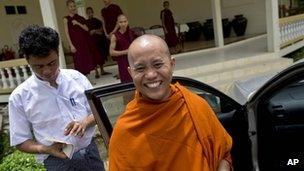 File photo: Buddhist monk Ashin Wirathu in Burma