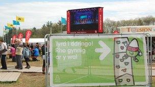 Golygfa o'r maes