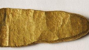 Viking gold ingot