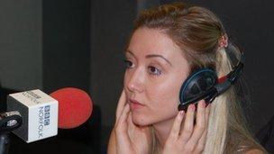 Emma Way giving Radio Norfolk interview