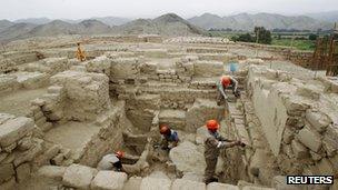 Site at El Castillo de Huarmey, Peru