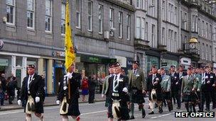 Veterans parade in Aberdeen