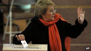 Former president Michelle Bachelet