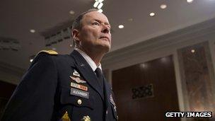 General Keith Alexander, director of the National Security Agency