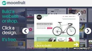 Moonfruit homepage