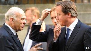 Vince Cable and David Cameron