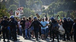 Austerity protest