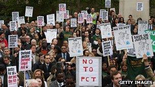 Protest against changes to legal aid in Westminster in May