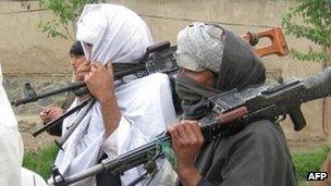 Taliban fighters in Afghanistan