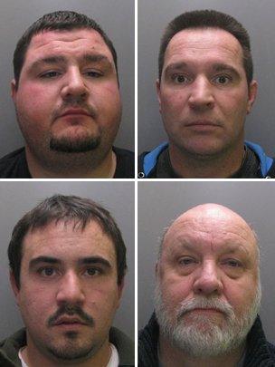 Ivan Hutchinson (top left), Ebby Hall (top right), Kevin Smith (bottom left), Richard Clues (bottom right)