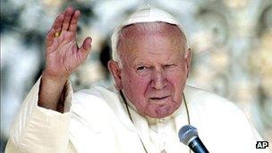 Pope John Paul II in 2000