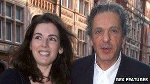 Charles Saatchi and Nigella Lawson at Scotts restaurant in Mayfair, June 2008