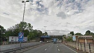 M32 motorway lighting