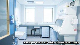 Heartlands Hospital pathology lab