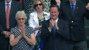 Moira Salmond with Saltire flag