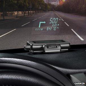 Garmin car HUD