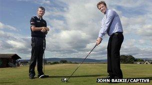 Paul Lawrie and PhD student Wade Cormack