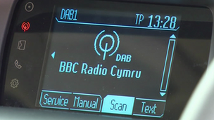 Digital radio in car