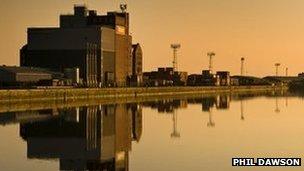 Rank Hovis mill in Barry docks