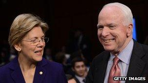 Elizabeth Warren and John McCain