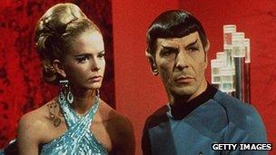 Mr Spock and alien woman