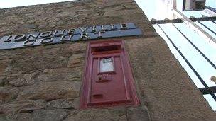 Jersey Post box at Longueville Court